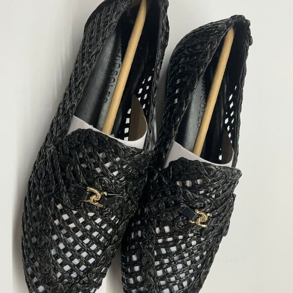 New in Box Aerosoles Hour Raffia Loafer in Black with Size 5 - Picture 9 of 13